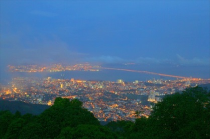 Night view from Penang Hill